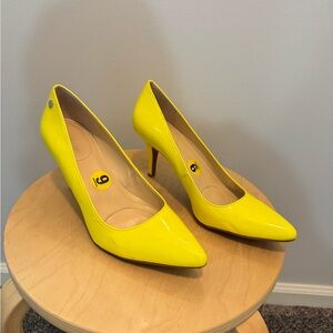 Calvin Klein Yellow High Heel Pumps